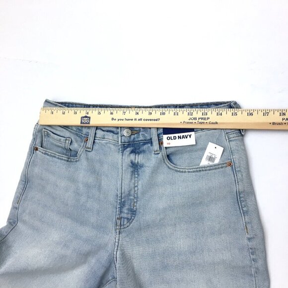 NEW Old Navy O.G. Loose High Rise Straight Leg Light Wash size 10 length 29" - Picture 5 of 9